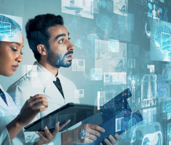 Medical technology concept. Remote medicine. Electronic medical record